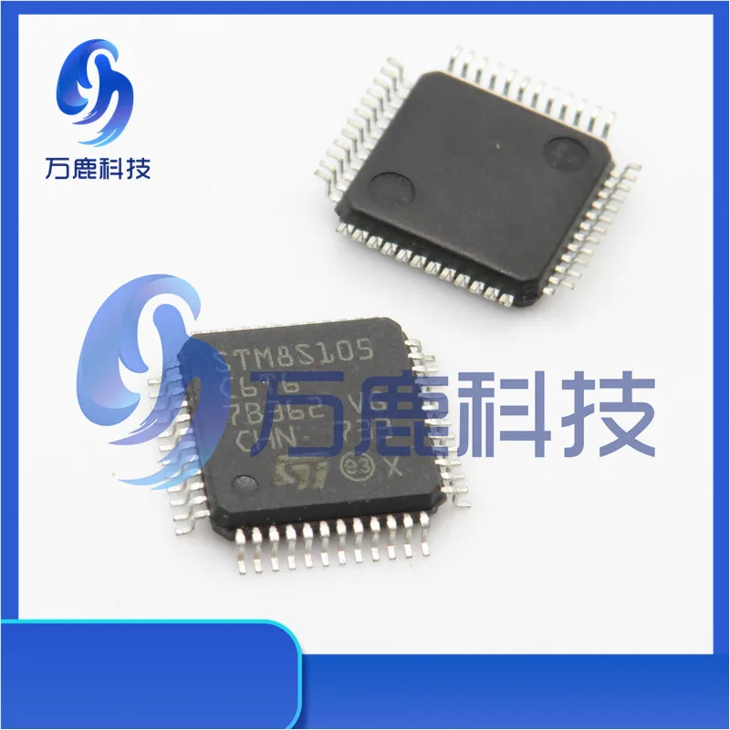 Stm8S105C6T6 Mcu 8-Bit Stm8 Cisc 32Kb Flash 3.3V/5V 48-Pin Lqfp Tray