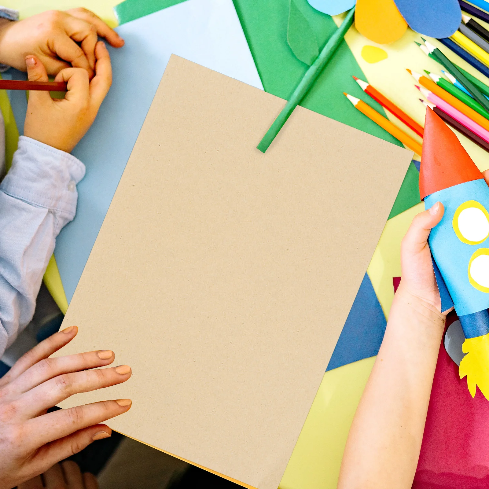 

1Pack Kraft Paper Sheets Thick Handmade A4 Size for Notebooks Calendars Diaries Planners Scrapbooking Paper Chip Board Sheets