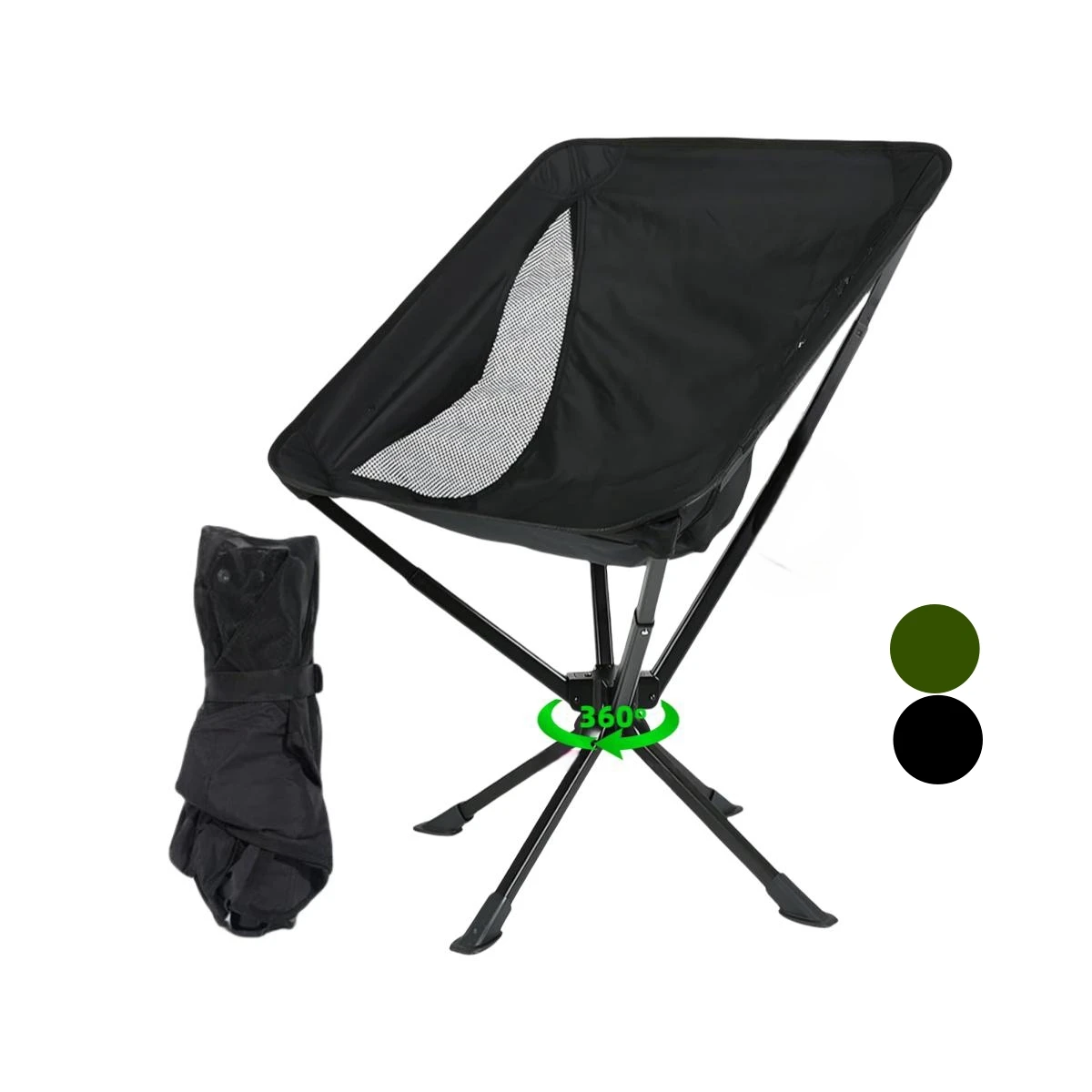 

Portable 360 Degree Rotation Folding Fishing Chair Custom Logo for Camping Outdoor Lawn Travel Picnic Beach Aluminum Kitchen Gym