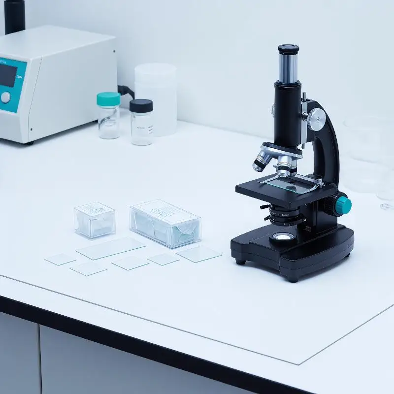100Pcs Optical Grade Microscope Coverslips High Clarity Transparent Glass for Scientists Students Lab Research Work