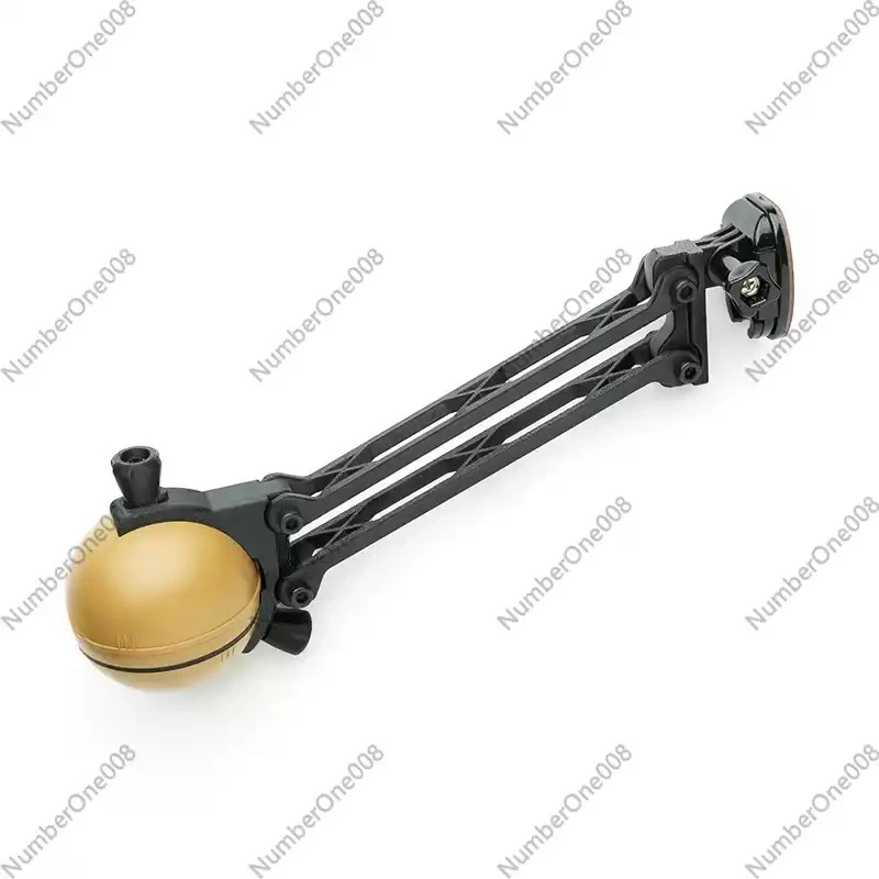 Sonar Depth Finder Mount with 3-Axis Dual-Rod Arm for Kayak Boat Water Bat Detection Fishing Accessory Bracket System