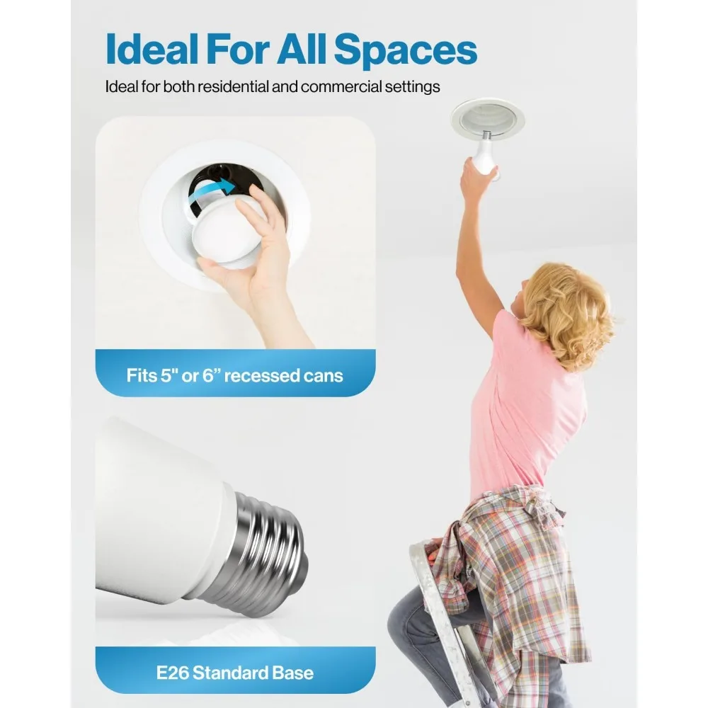 Светодиодные встраиваемые лампочки, 128 шт., 850 люмен, 11 Вт, теплый белый 3000 К, прожекторы для помещений, энергоэффективная замена для