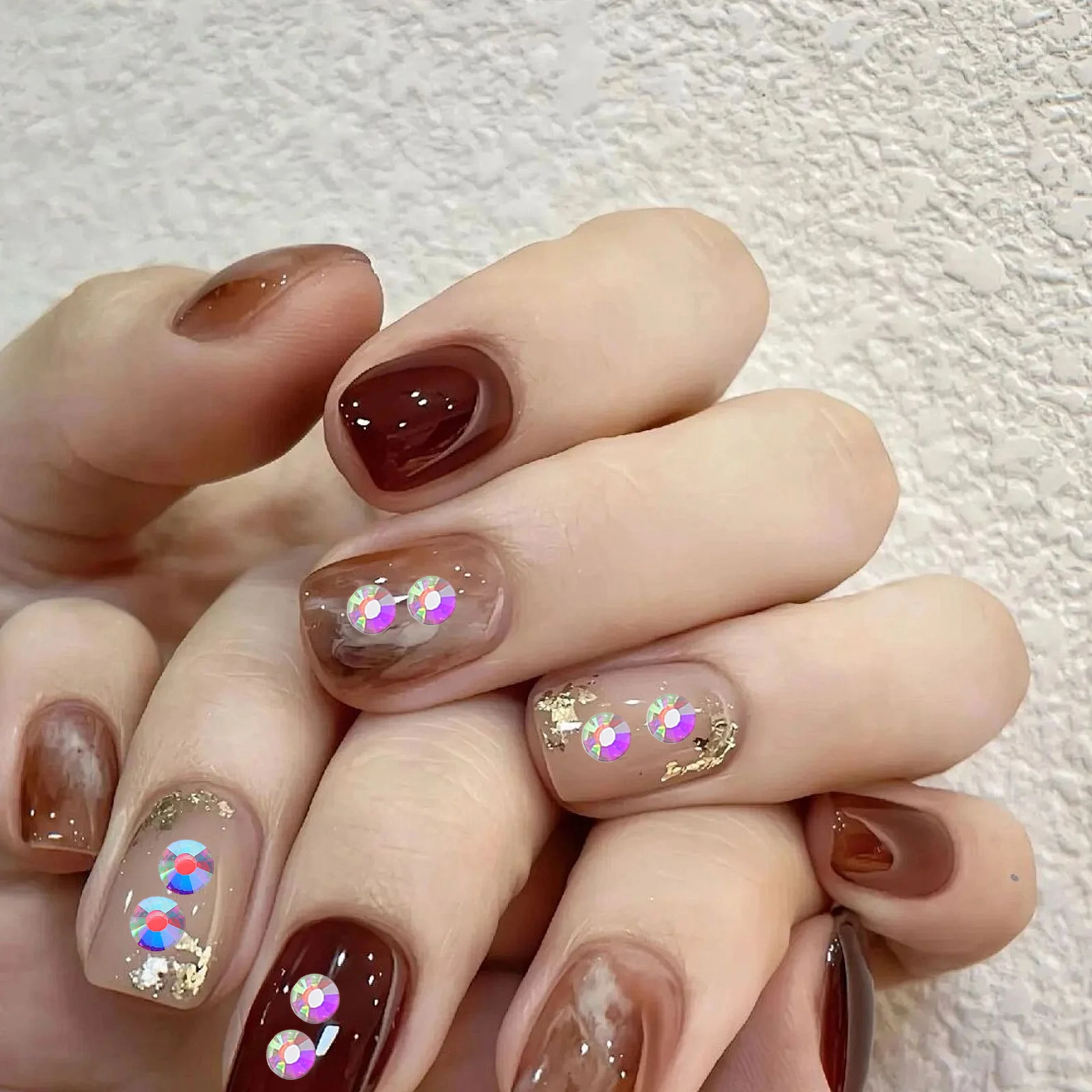 1440 قطعة أحجار الراين الكريستال 3.8-4.0 مللي متر الزجاج فلاتباك الأحجار الكريمة المستديرة Diy بها بنفسك الحرف مسمار الفن الملابس الأحذية الديكور الحرفية جواهر #6