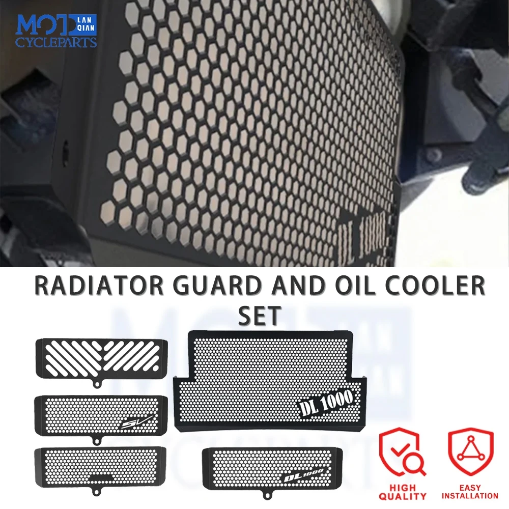 

DL 1000 VSTROM Radiator Grille Guard Cover Protector For SUZUKI V-STROM 1000 DL1000 2002 2003 2004 2005 2006 2007 2008 2009-2012