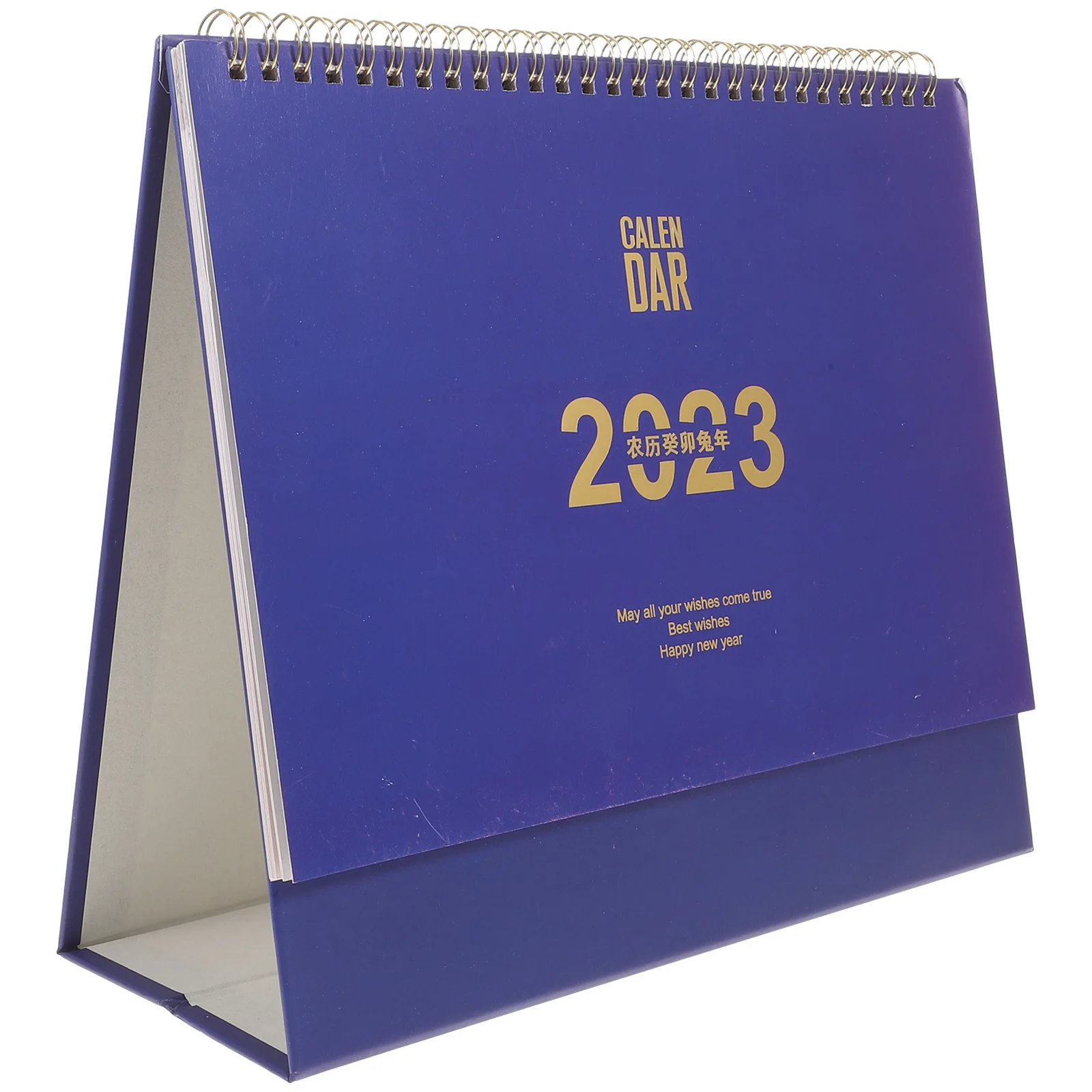 

Business Desk Calendar Thick Paper Iron Frame Smooth Writing Coil Binding Tabletop Monthly Calendar For Office Home