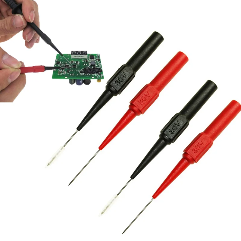 30V Diagnostic Tools Multimeter Test Lead High-quality Convenient Needle Tip Probe Auto Kit Machine Maintenance Tests Tool 0.7MM