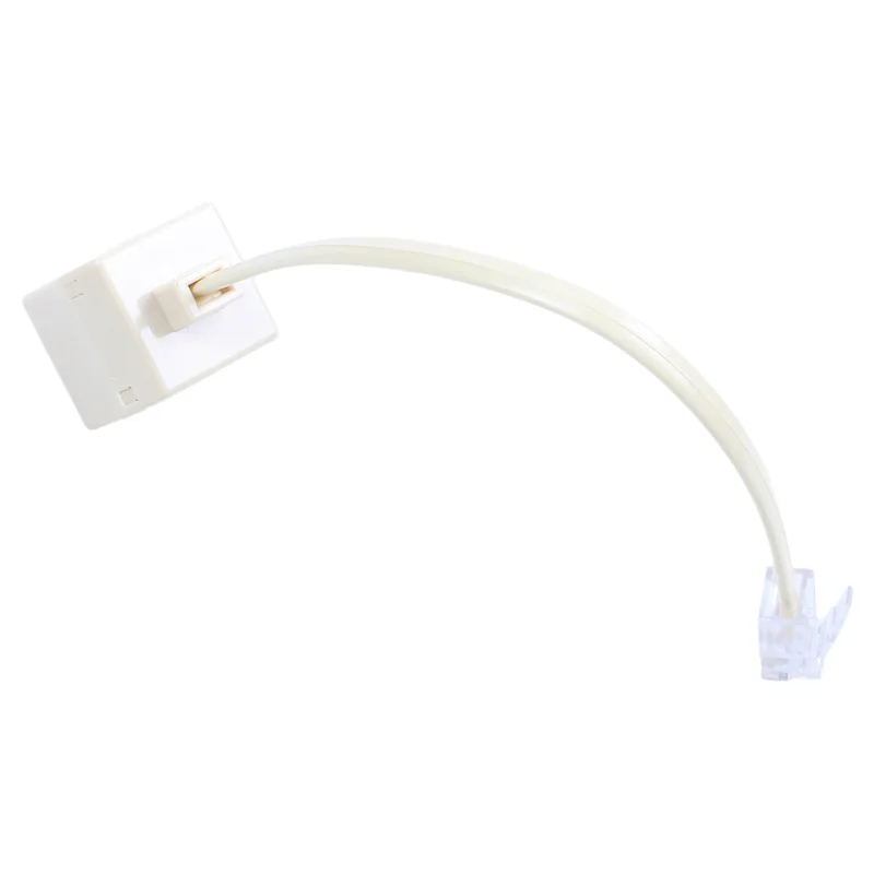ELECT-3X RJ 11 6P 4 C موصل 2 X جاك ميناء M / F الفاصل كابل محول الهاتف البيج