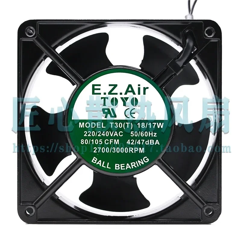 E.Z.Air TOYO MODEL T30 T 18 17W 220 240V 50 60Hz Cooling Fan for TOYO