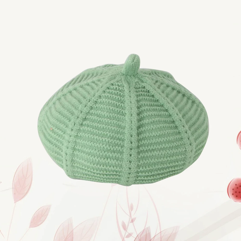 

Fox Ear Hat Chidl Wool Beret French Solid Color Berets for Kids Cap Complimentary Colors
