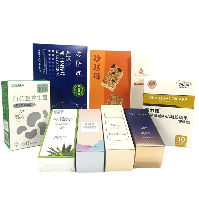 Custom White Cardboard Box Custom Cosmetic Medicine Product Packaging Box Box Custom Corrugated Airplane Box Color B