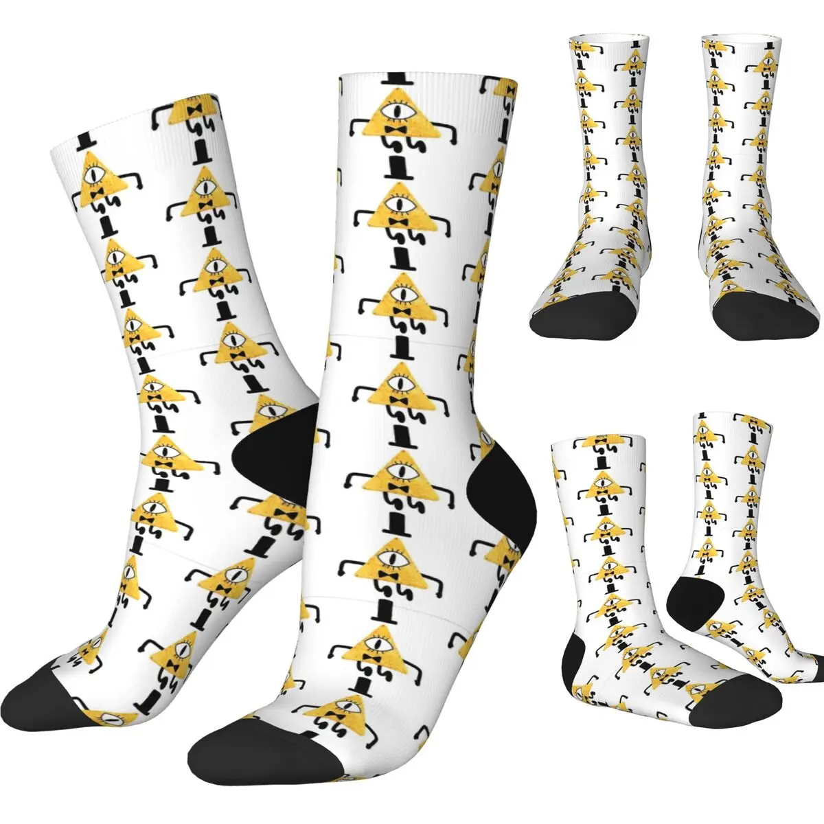 Casual Zesty Dorito Gravity Family Falls Basketball Socks  Polyester Long Socks for Unisex