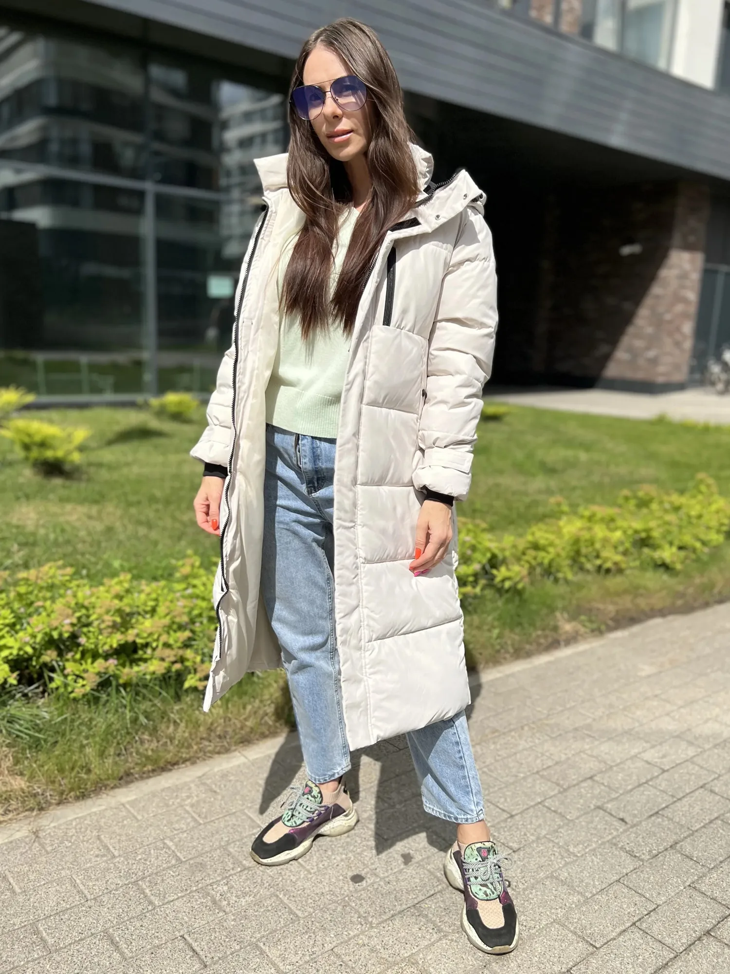 2023 Herfst En Winter Dames Koreaanse Stijl Mid-Length Donsjack Losse Parka Jas Dames Jas Winterjas