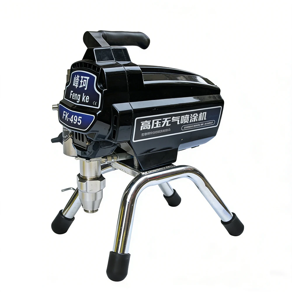 Profesional Electric Airless Paint Sprayer 2500W 2.4Min/L PISTON Painting Machine 495 with brushless motor factory selling