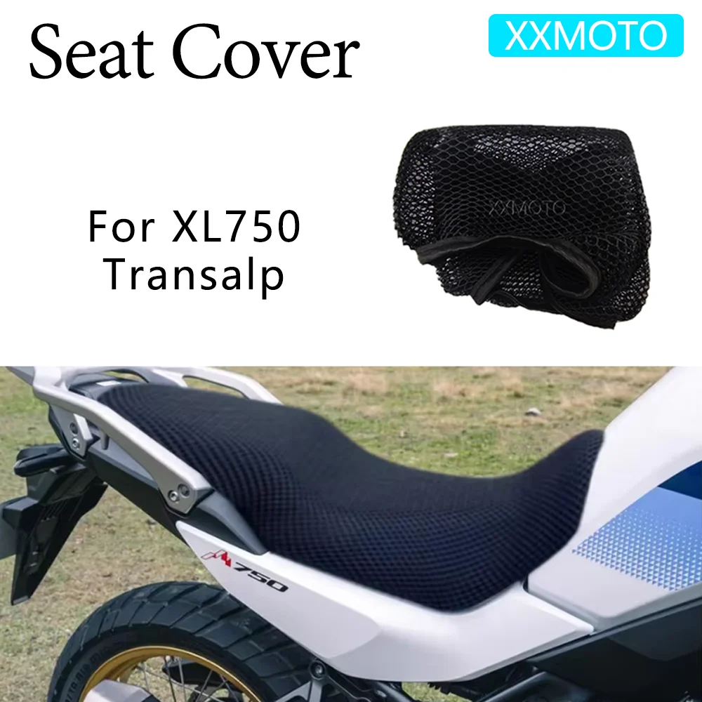 

For Honda XL 750 Transalp XL750 Motorcycle Seat Cover Heat Insulation 3D Mesh Breathable Non-Slip Protection Cushion