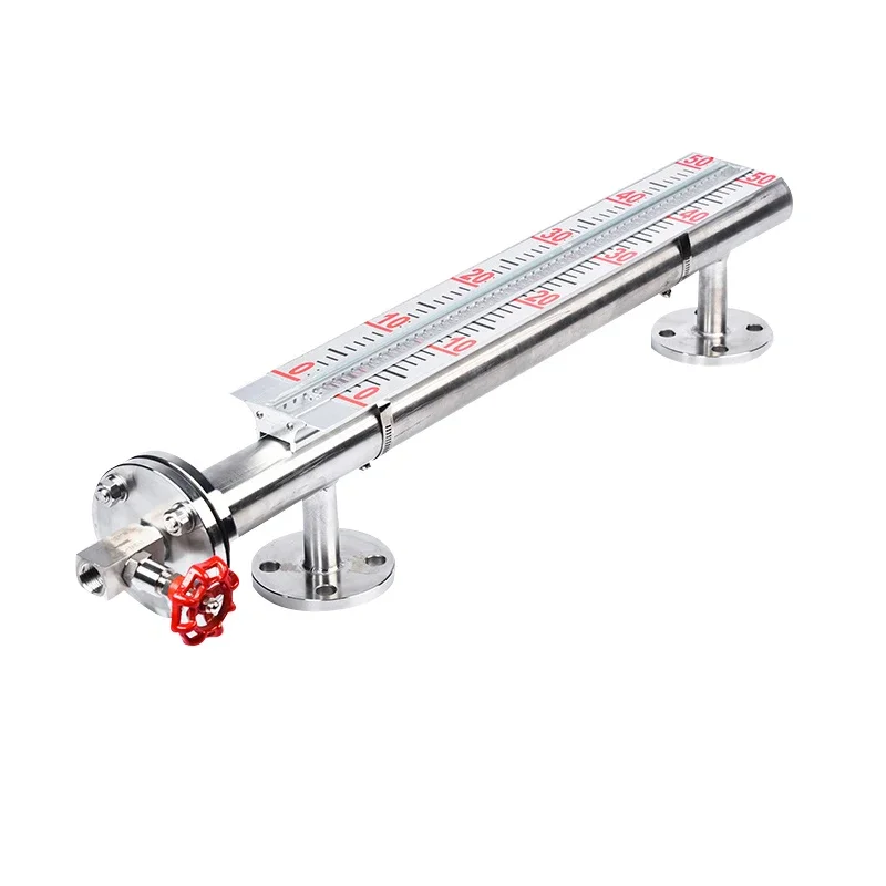 

Magnetic flap water level meter sight glass fuel tank level gauge with4-20mA