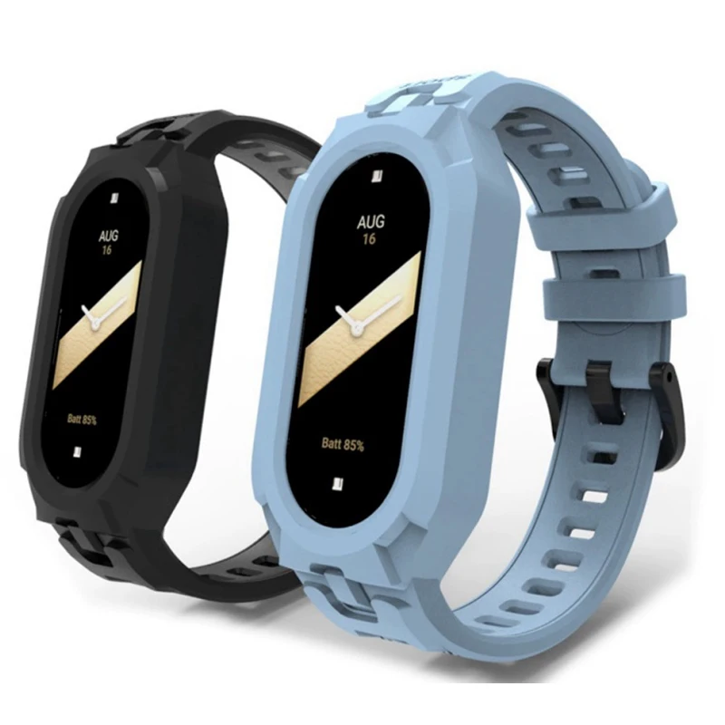 Für Mi Band 11 Armband Xiaomi MiBand 10 9 8 7 6 5 Handgelenksband Uhrenersatz Weiches TPU Silikon Miband 8 Armband 2-in-1 Bandhülle – Detail 12