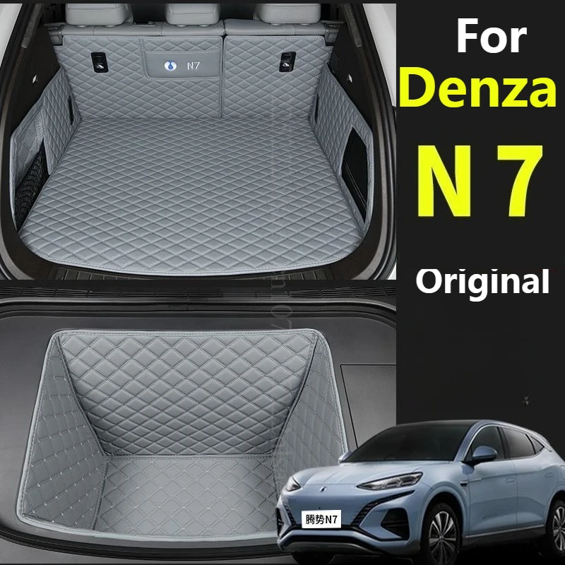 

For Denza N7 2025 Custom Car Trunk Mat BYD Seagull Leather Full Coverage Cargo Liner Waterproof Original Interior Accessories