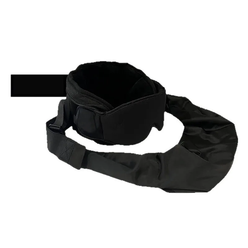 Travel neck pillow head rest with 3D eye , light shading and breathable sleep fixed support, multi-functional 3-in-1 eye mask