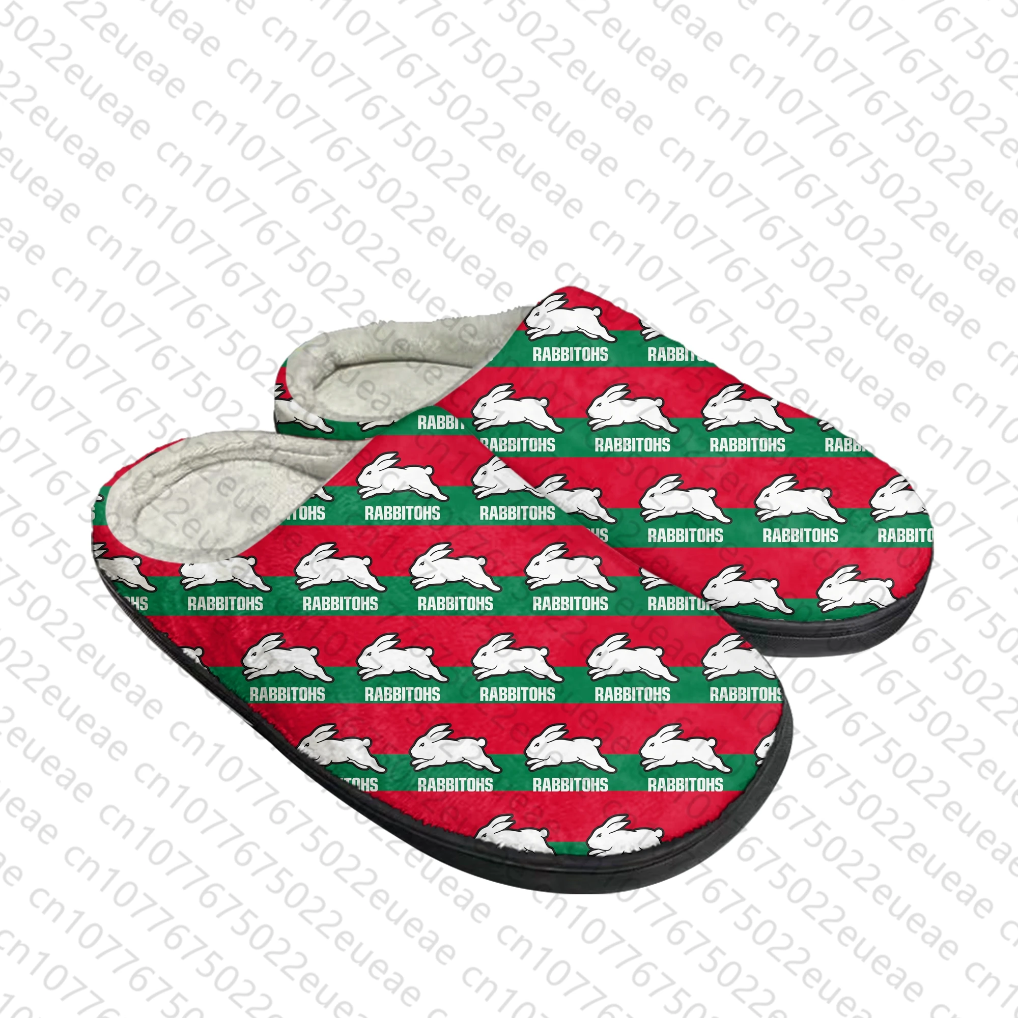 South Sydney Rabbitohs australische Rugby Home Baumwolle Hausschuhe Herren Damen Plüsch Schlafzimmer lässig halten warme Schuhe Thermal Indoor DIY