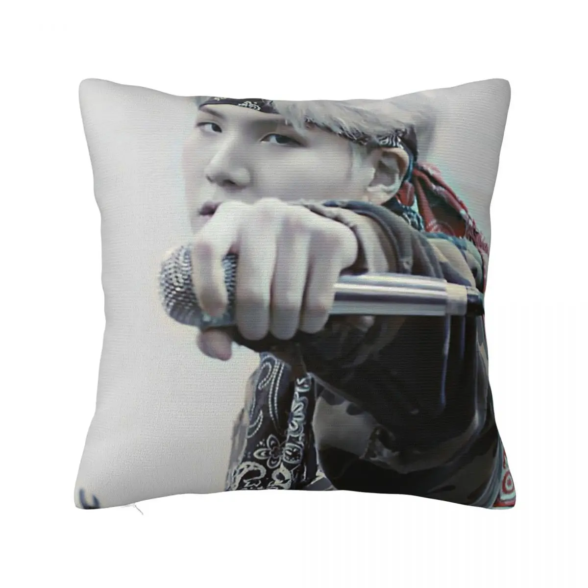 Suga Mic Drop Pillowcase Cushion Sofa Bedroom Customized Decorative Pillowcases Customizable