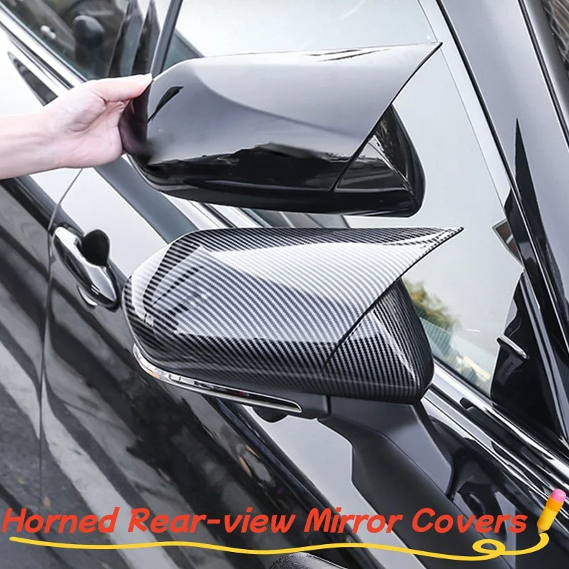 

Для Toyota Avalon 2019-2025: Накладки на боковые зеркала из карбона (черные), защитные кожухи, автомобильные аксессуары