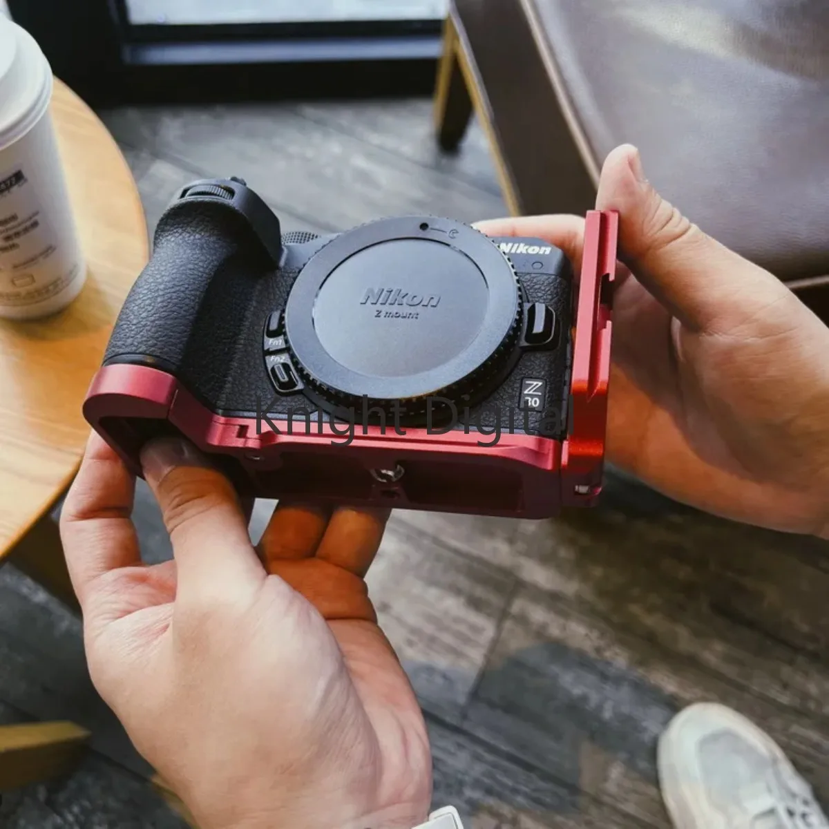 

Camera L-shape Board Anti-slip Finger Hand Grip Handle Aluminum Alloy Base Holder Quick Release for Nikon Z30 Camera Accessories