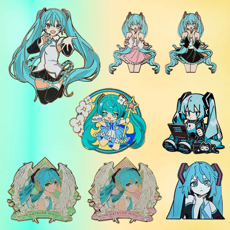 Anime Devotee Collect Brooch Exquisite Cartoon Girl Applied To Clothing Backpack Decorate Denim Jacket Backpack Pin Decoration