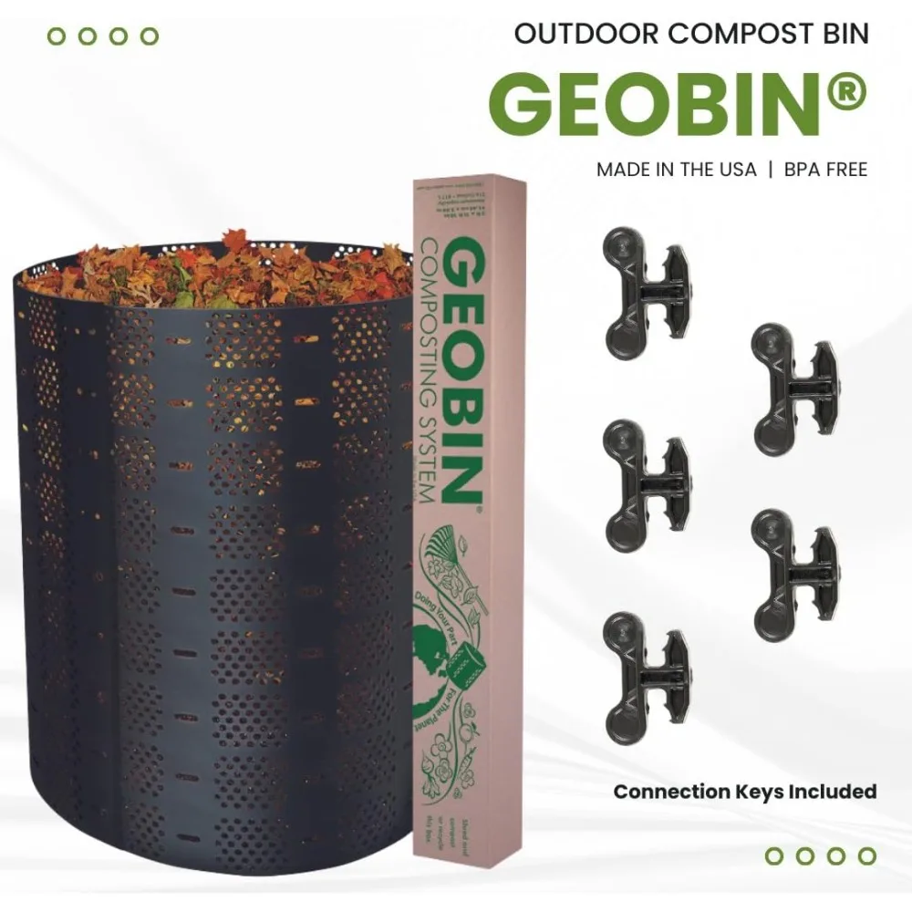 مصنوعات المعزوفة جيوبين كومبوست بن - 246 جالون، قابلة للتوسيع، سهلة التجميع، صنع في الولايات المتحدة الأمريكية، مكون خارجي وفناء خلفي