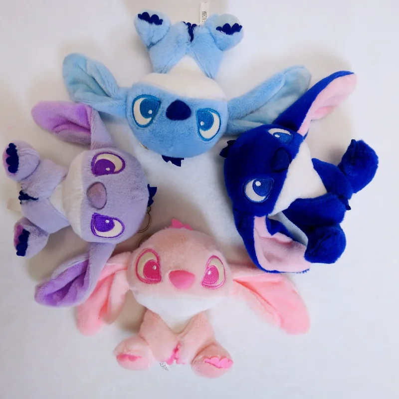 4 Stück Disney Plüschstich Schlüsselanhänger Kawaii Cartoon Taschenanhänger Schultaschenanhänger Schlüsselanhänger Autoschlüssel Zubehör Kindergeburtstag Spielzeug Geschenk