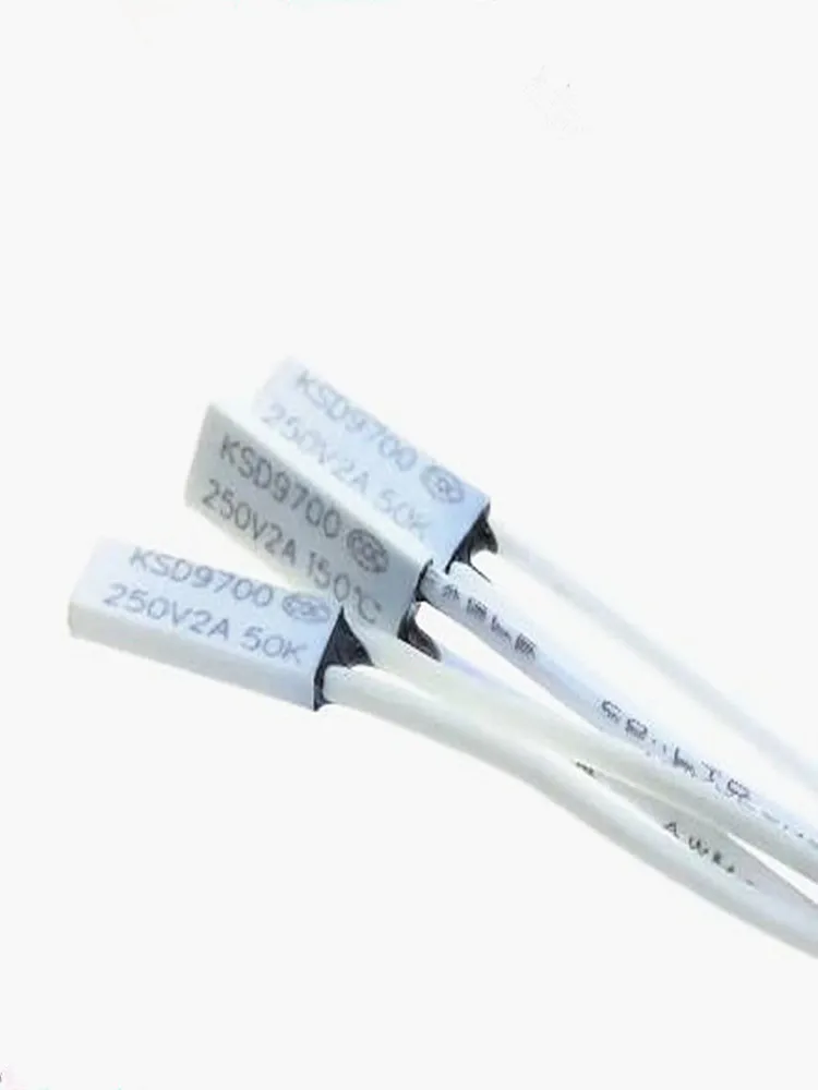 KSD9700 2A 250V 40~150 Degree (N.C.) Normally Closed/ Open TB02 Plastic Temperature Switch Bimetal Disc Thermostat Protector