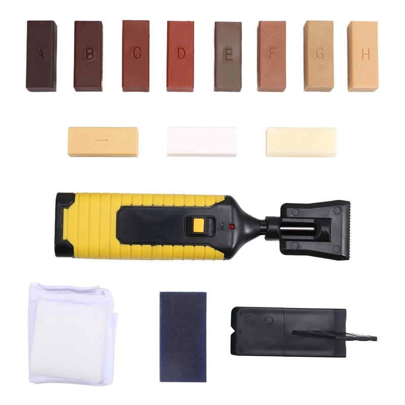 ABKJ-Wood Floor Furniture Scratch Repair Kit , Laminate Repairing Kit With Melting Tool For Cracked Stone Crack Chip Ceramic