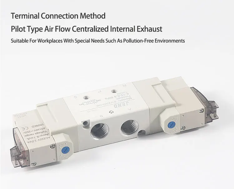 1 Stück Neues Original Luft-Magnetventil 5V110-06 5V210-08 5V220-06 5V230-08 DC12V DC24V AC220V Pneumatisches Elektroventil – Detail 5