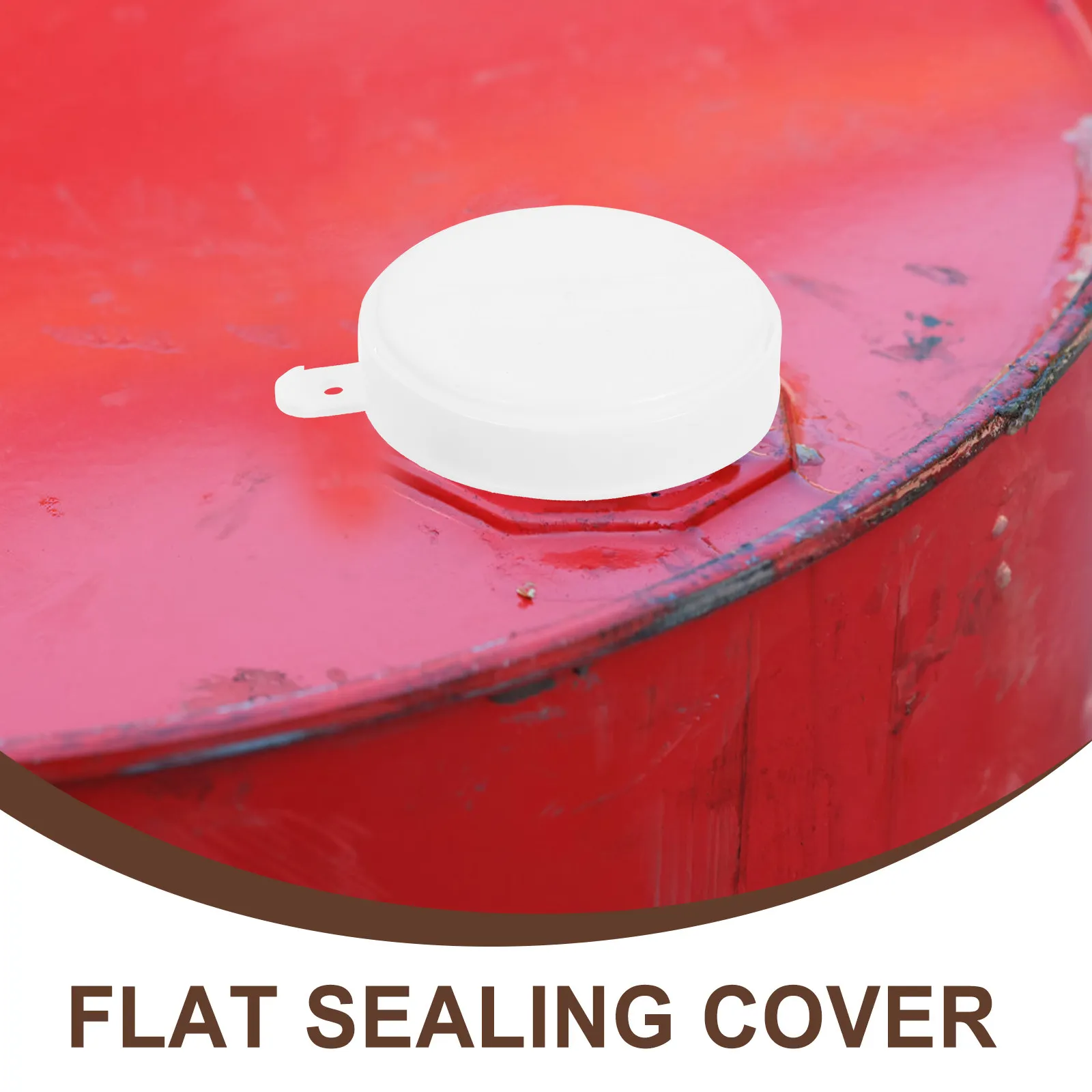 10 Sets Oil Drum Cover Coarse Thread Plastic Seal Caps Reusable Bung Lids for 200L Iron Barrel Storage Replacement Parts