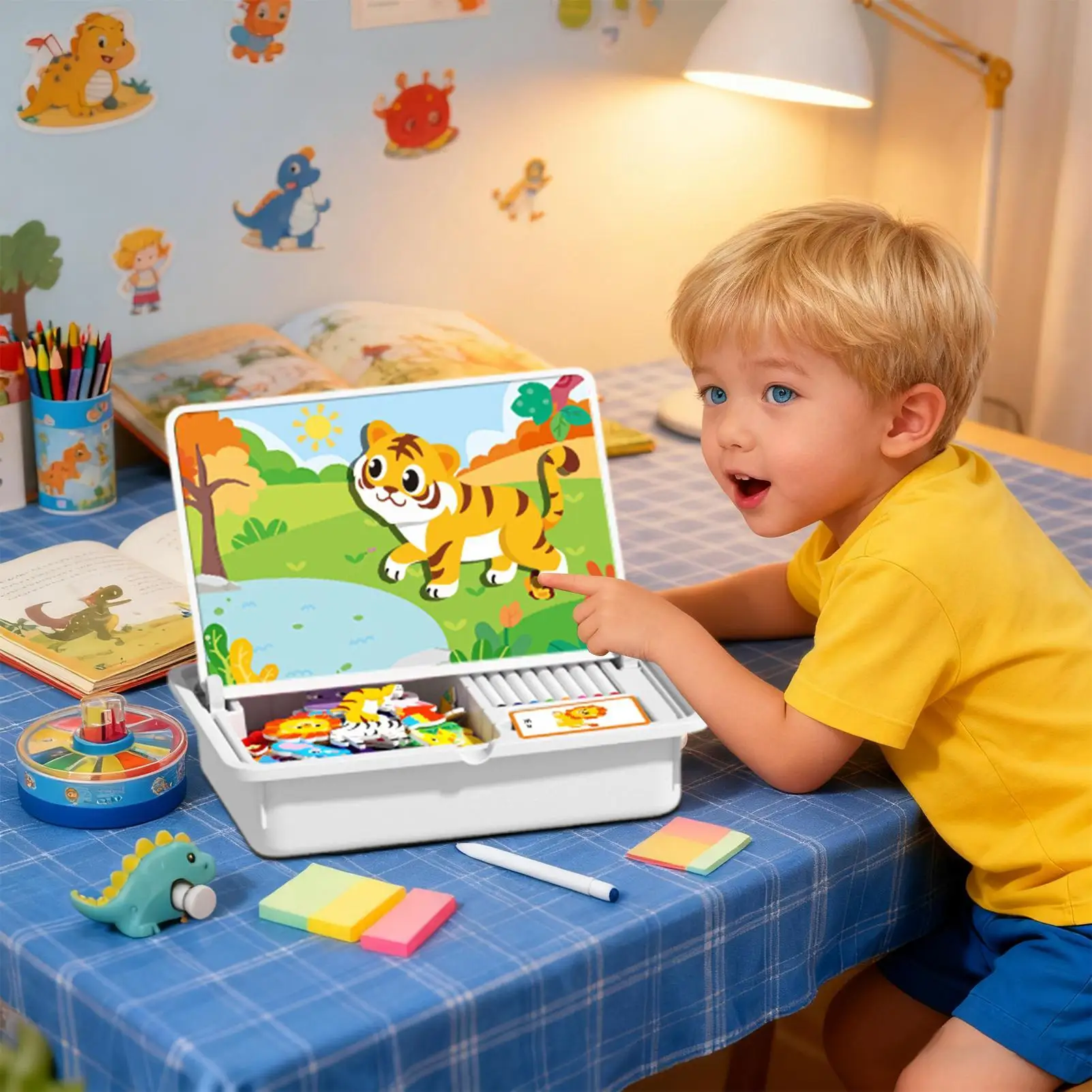 Dupla face magnética vestir-se brinquedo correspondente pré-escolar jogo de quebra-cabeça educacional para viagens jardim de infância escola férias
