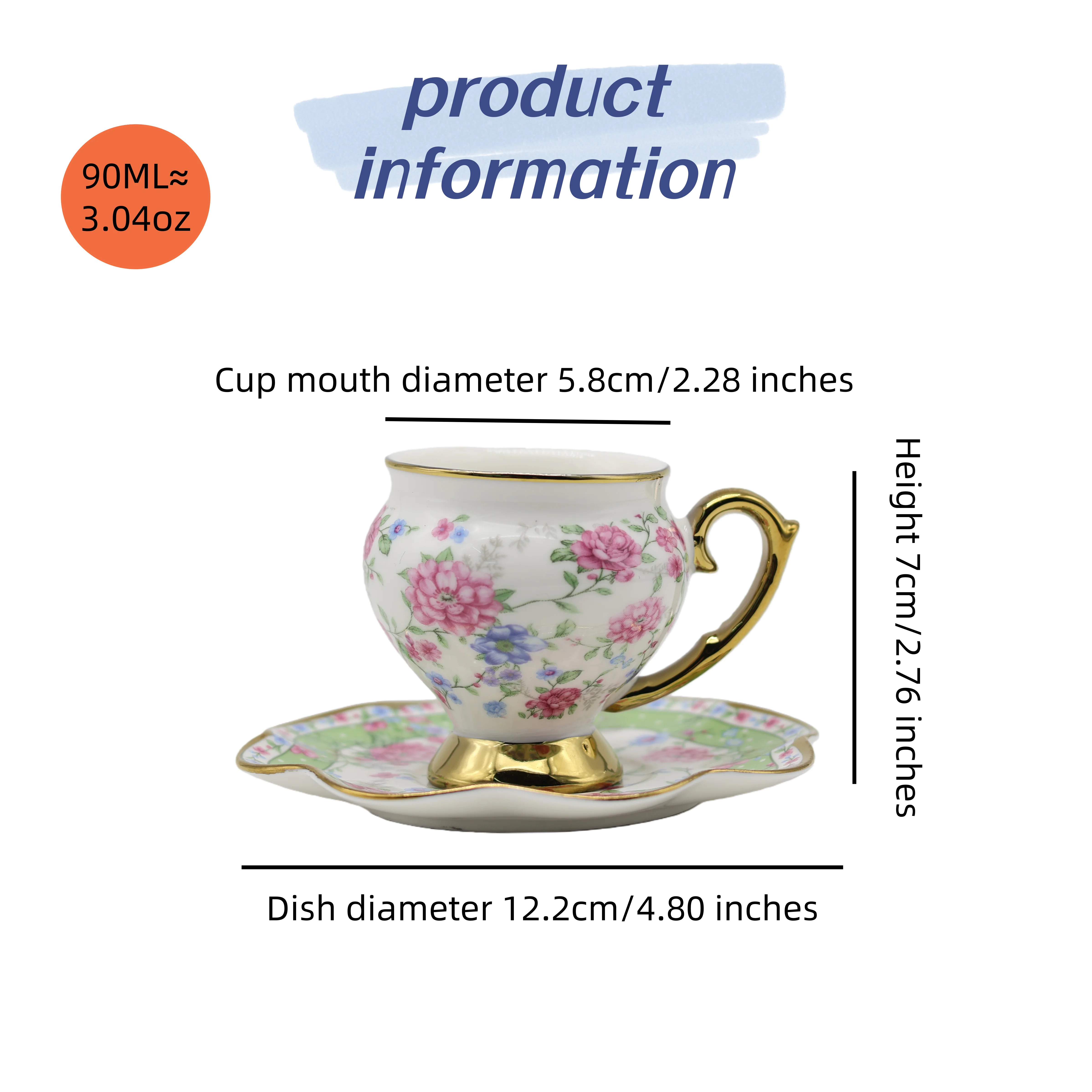 Sechs Tassen und sechs Teller – Espresso Cup Saucer Bewertung und Preis