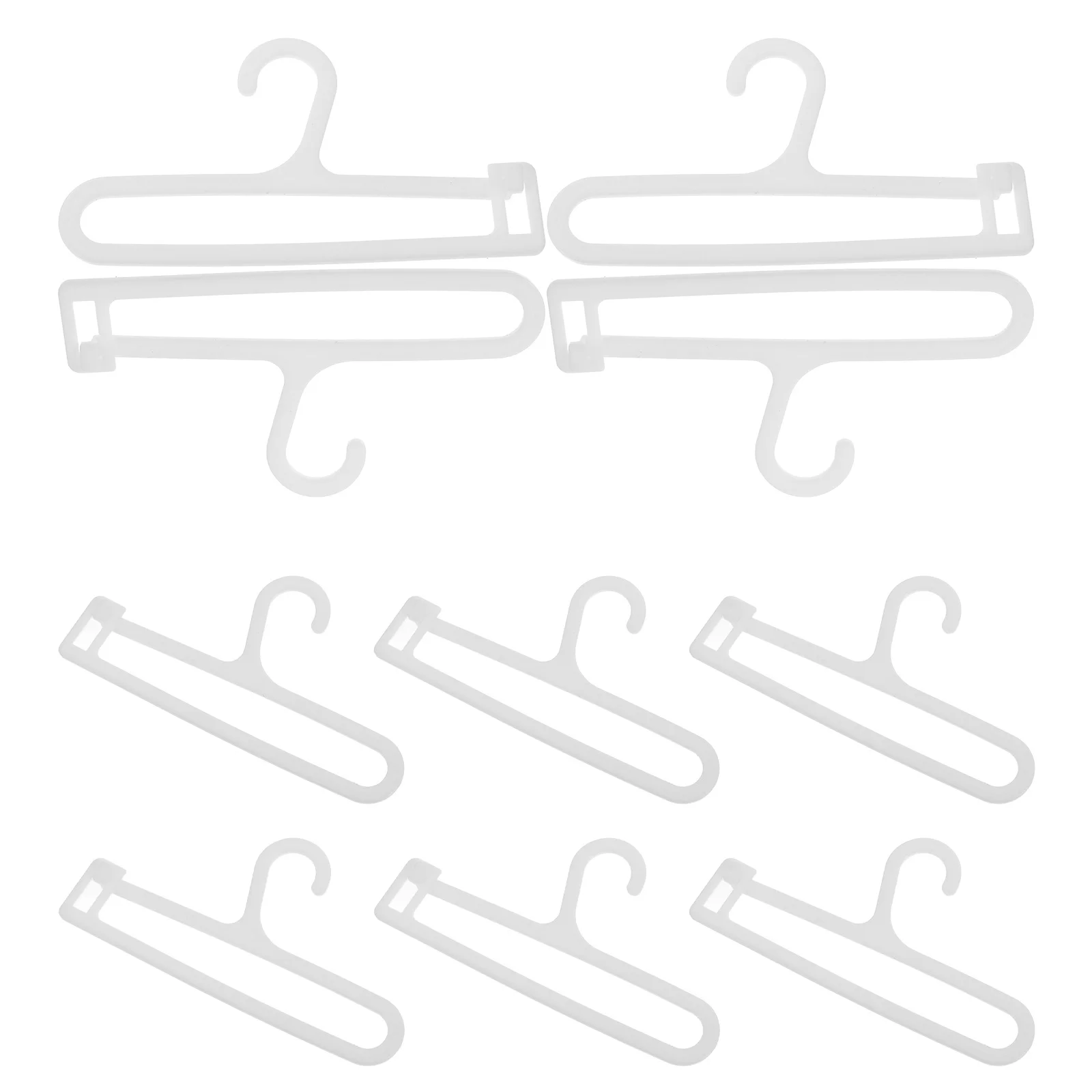 

10 шт. пластиковых вешалок для хранения хлопковой одежды для BJD, маленькая мини-органайзер для одежды, маленькая вешалка