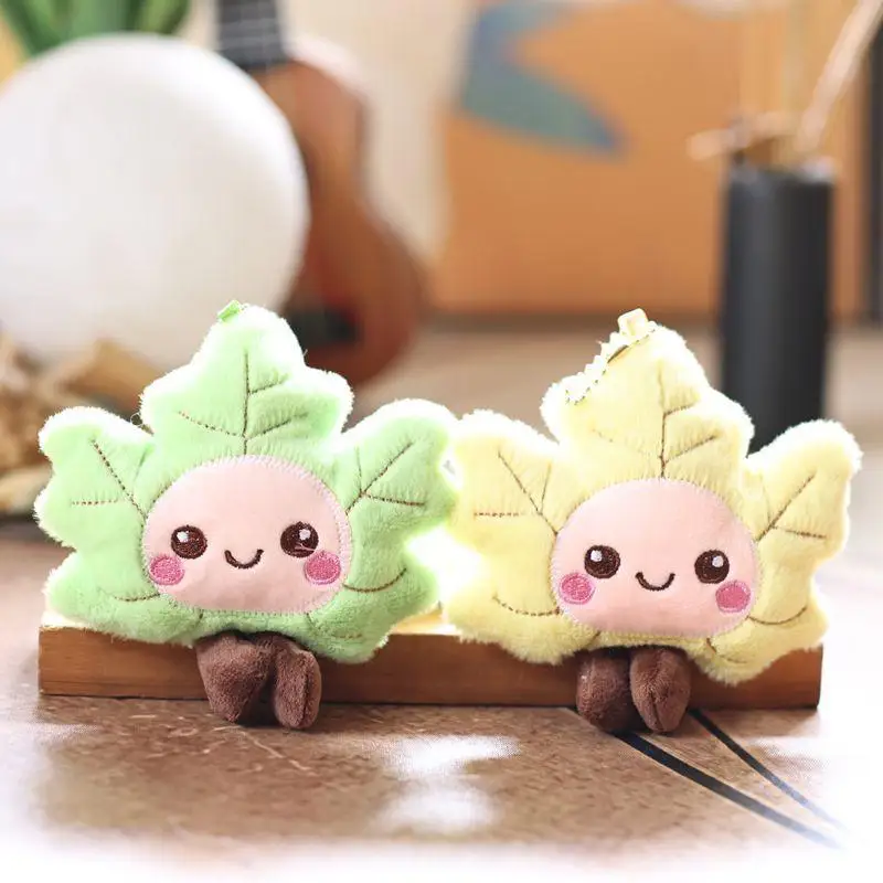 Torebka ślubna, modny dodatek, imitacja liścia klonu, uroczy pluszowy breloczek, prezent dla kolegi/koleżanki