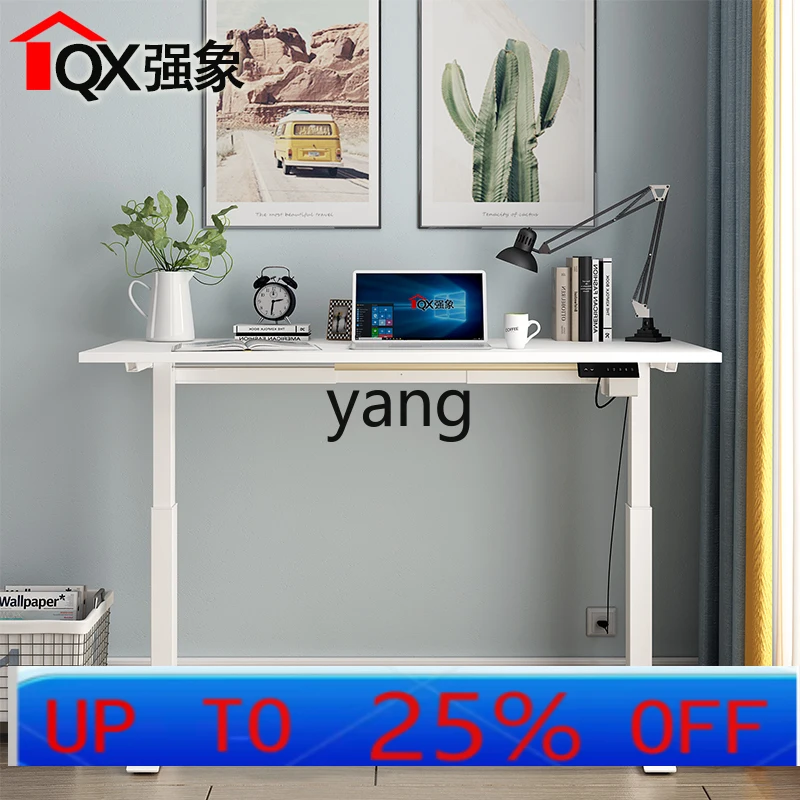 

LMMModern Electric Lift Computer Desk Adjustable Standing Bench