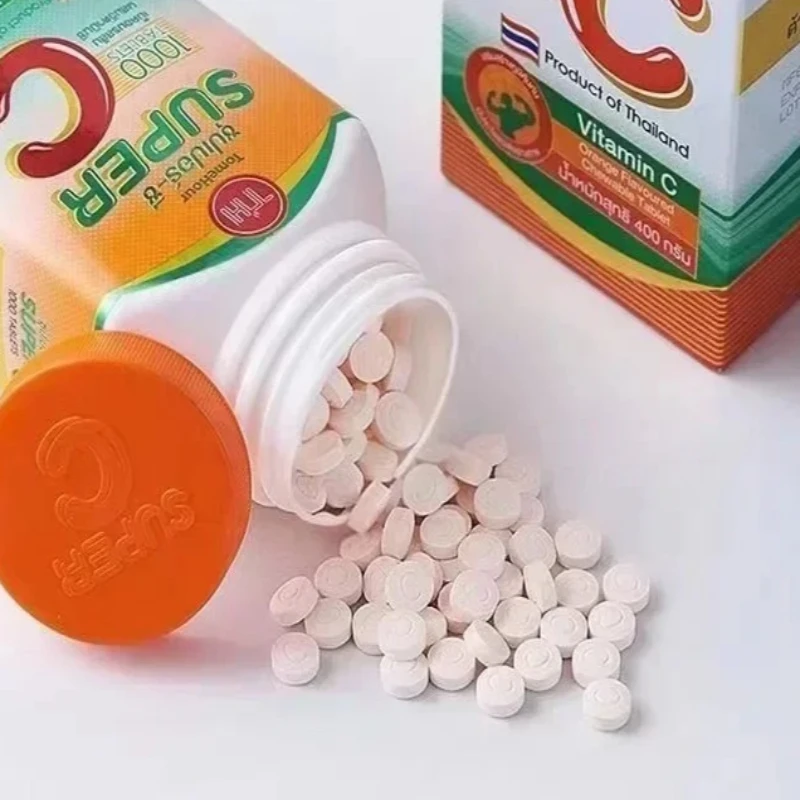 

VC chewable tablets supplement nutrients improve skin health enhance immunity promote collagen synthesis and are health foods