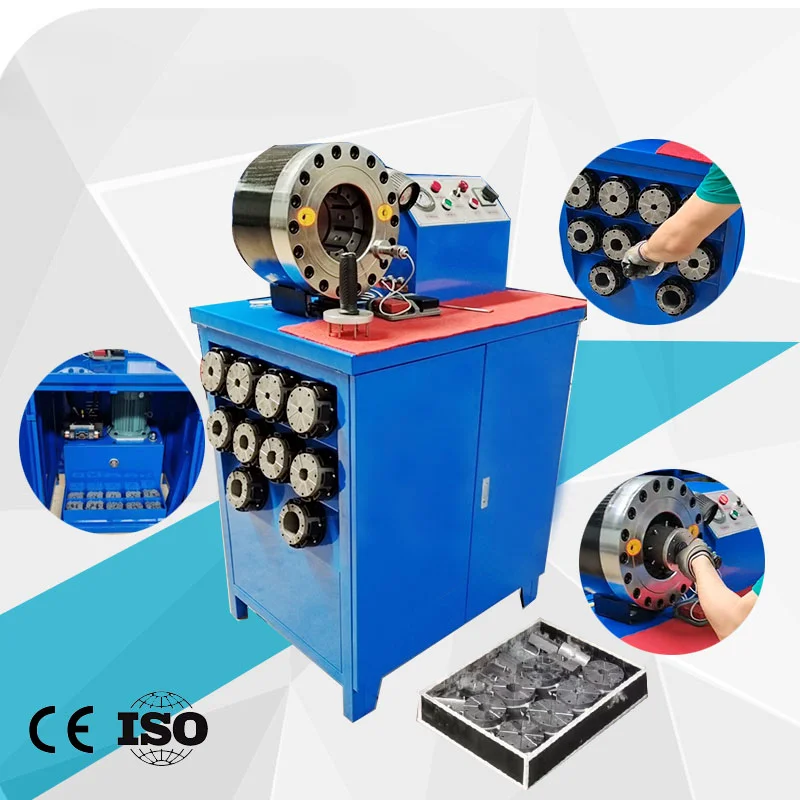 Factory Sales Quick Change 6 Patent 1/8''1/4'''-2''4'' Hydraulic Hose Crimping Machine Hose Pressing Machine For Rubber Hose