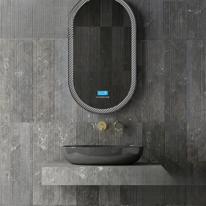 High luxury carbon fiber basin, wash basin hotel villa Internet celebrity countertop basin