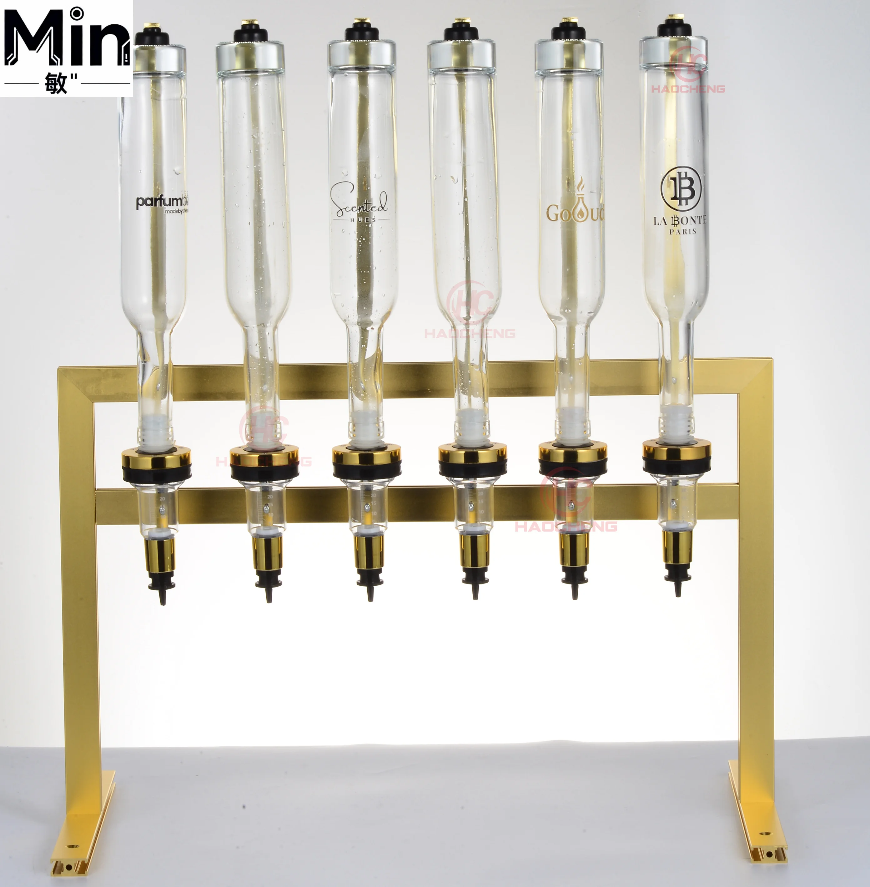 Personalized Original Scent Perfume Dispenser Bar Set with Metal  Stand for Wedding Party DIY Perfume Blending