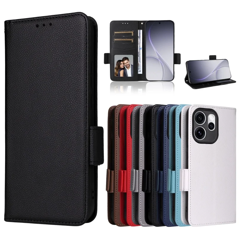 Pertain to Reno 15 Pro 5G الفاخرة فليب محفظة من جلد PU الحبل حامل حافظة لهاتف OPPO Reno15 Pro 5G