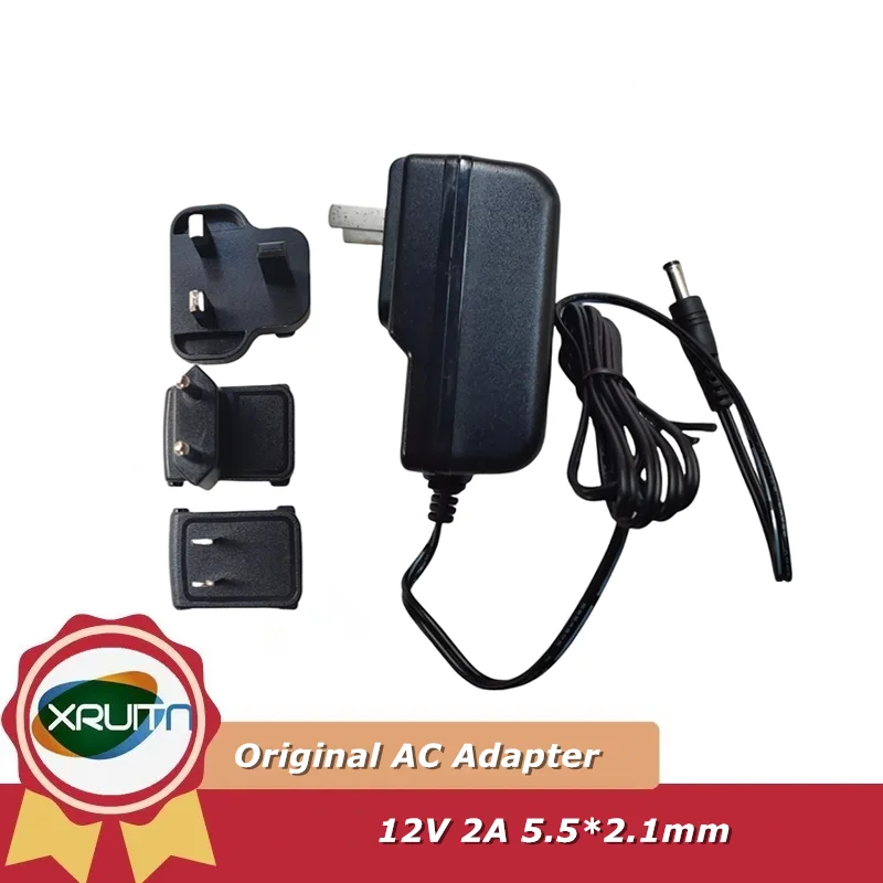 Adaptador de corriente conmutada de CA genuino de 12V 2000mA FJ-SW1202000N cargador de Piano eléctrico 12V 2A puerto 5,5x2,1mm enchufe de EE. UU./UE/Reino Unido