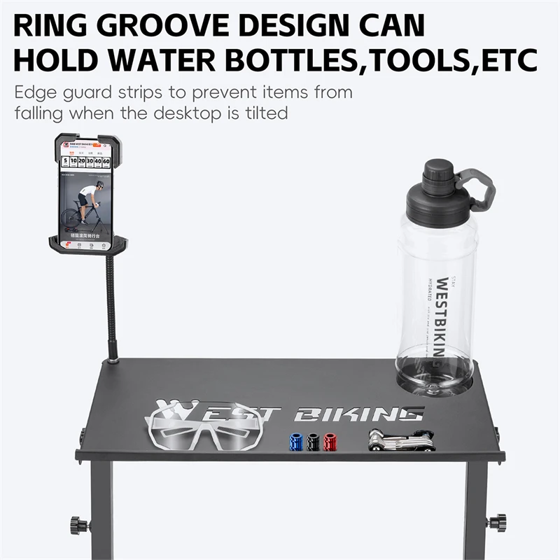 

Велостол WEST BIKING с регулируемой высотой и дисплеем для велотренажера, для тренировок и обслуживания велосипедов