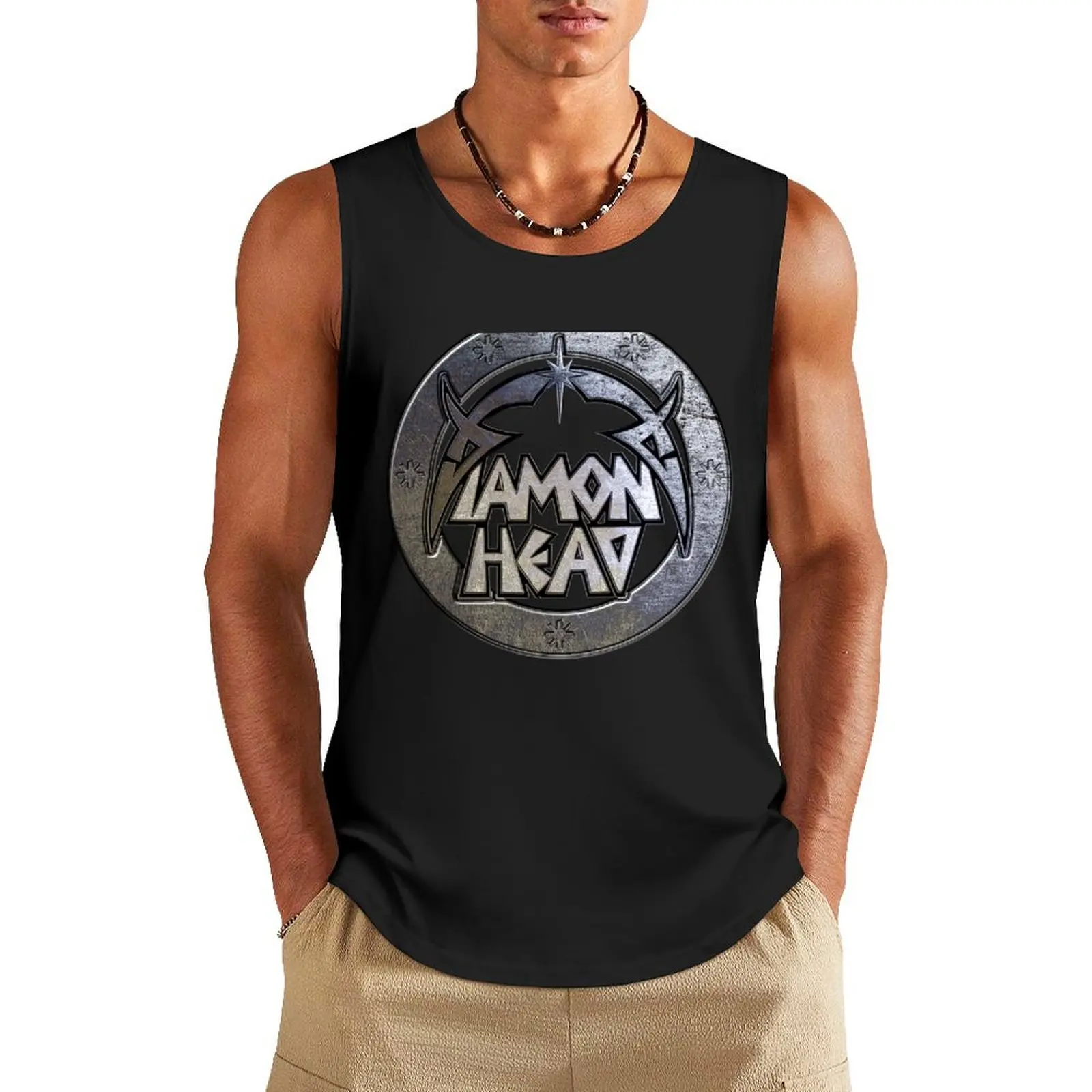 

Diamond Head rock band England Tank Top t shirt Fitness men clothing vest men