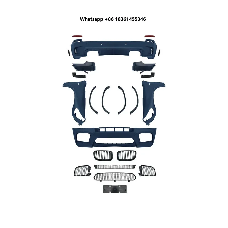 

For E70 X5 Upgrade to X5M Bodykit Front Bumper Rear Bumper Round Eyebrow Fenders Hc Body Kits 11-13