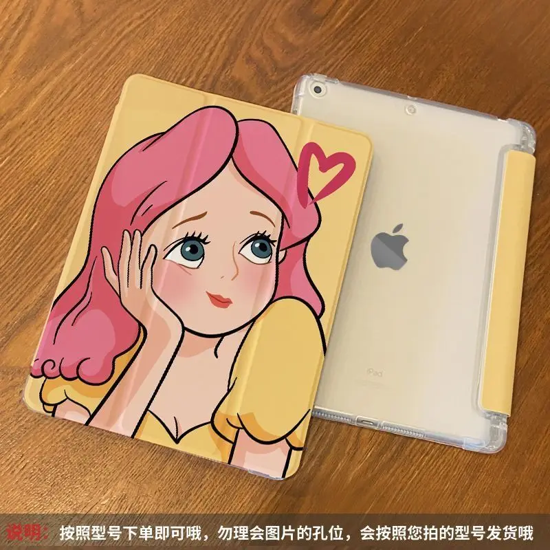 The Little Mermaid Tri-fold Flip iPad Case with Pen Slot, for 11th Gen Pro/Air7/8/6/9th Gen 10.2/mini6