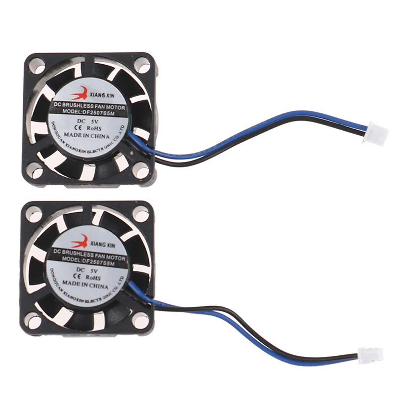 1pc Ultra-miniature Brushless Fan Electric DC 5V 6V Mute High Large Air Volume 2507 Mini Micro Tiny Cooling Fan Max Airflow Rate