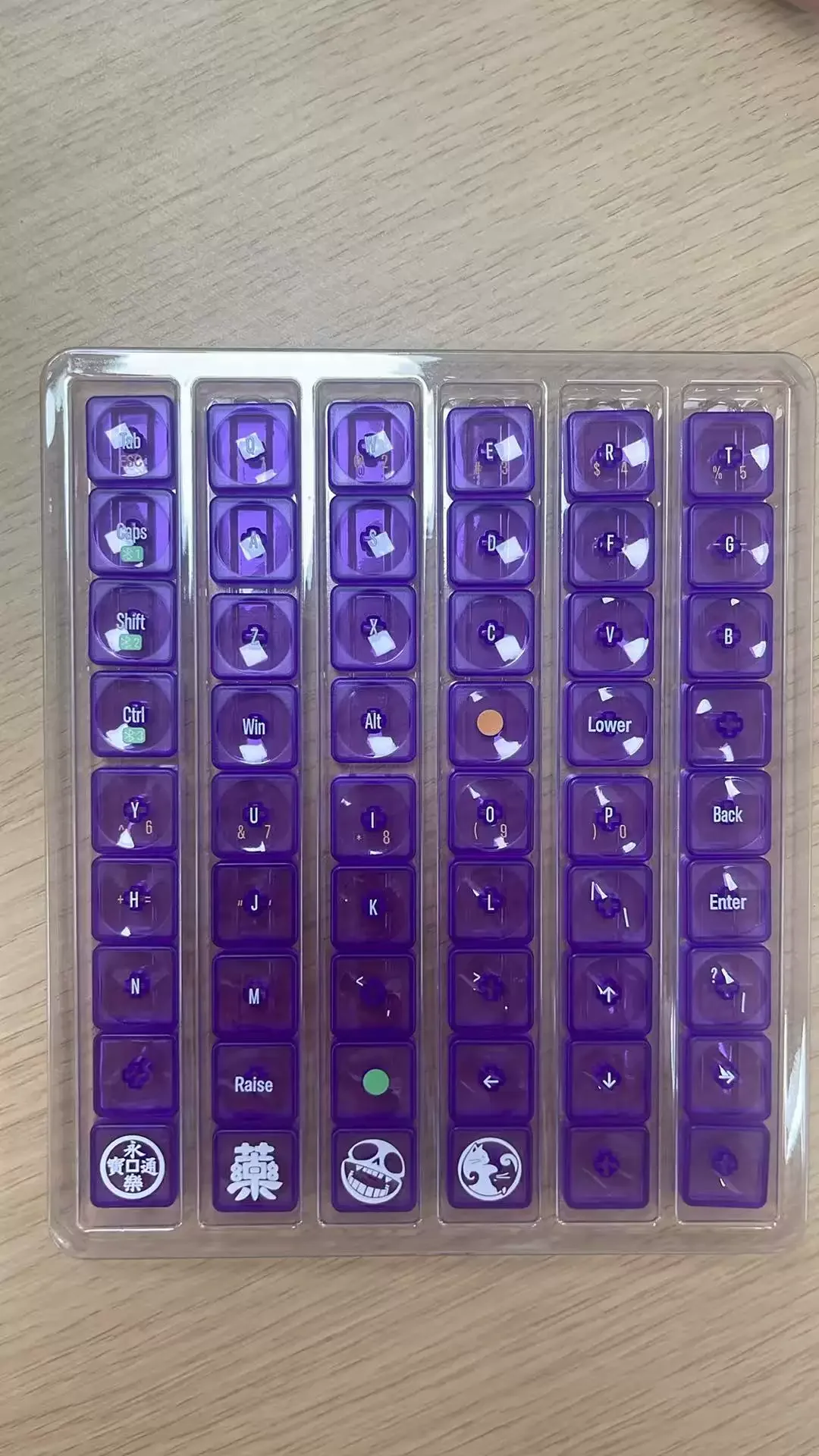 NEW LCK ロープロファイルキーキャップセット MXスイッチ用 Cornix分割